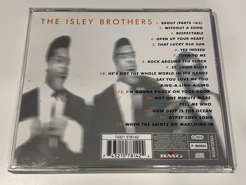 CAMDEN Originals – The Isley Brothers "Shout!" (Audio CD) (743215781424)