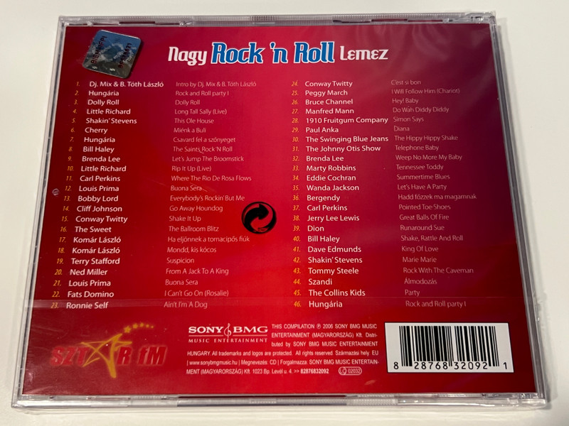 Big Rock'n Roll Mix / Nagy Rock 'n Roll Lemez – 46 Songs Mix (Music CD) B. Tóth László / Orbán “DJ Mix” Tamás