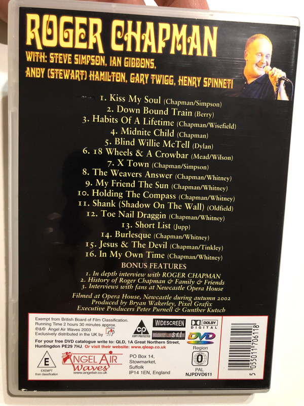 Roger Chapman – Family & Friends DVD (5055011706118)