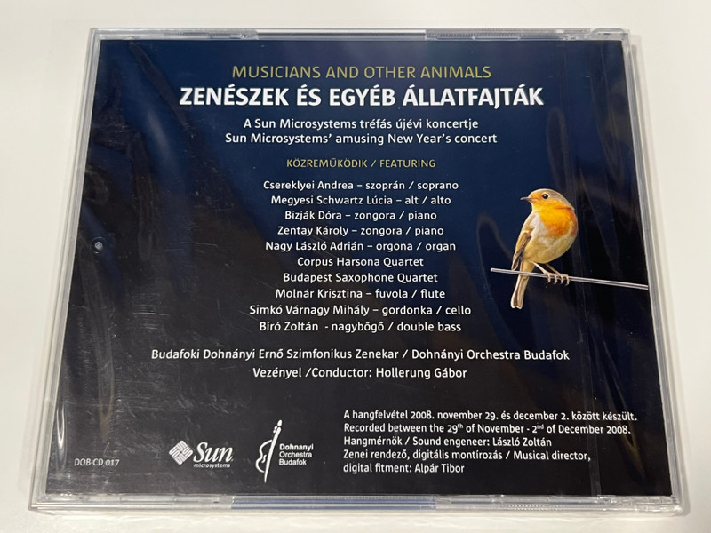 Dohnányi Orchestra Budafok – Musicians and Other Animals | Live Concert CD (DohnányiOrchestra)