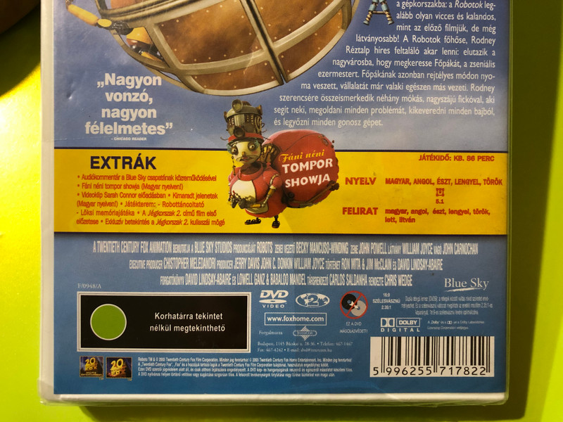 Robots | Animated Family Adventure DVD Robotok (5996255717822)