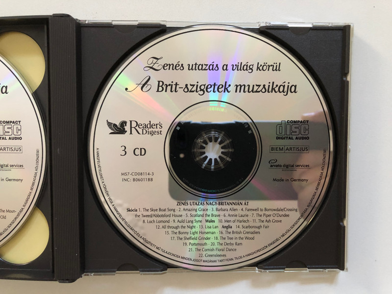 Zenés utazás a világ körül - Musical Journey Around the World | 3-CD Collection of British Isles Music (MS7-CD08114-F)