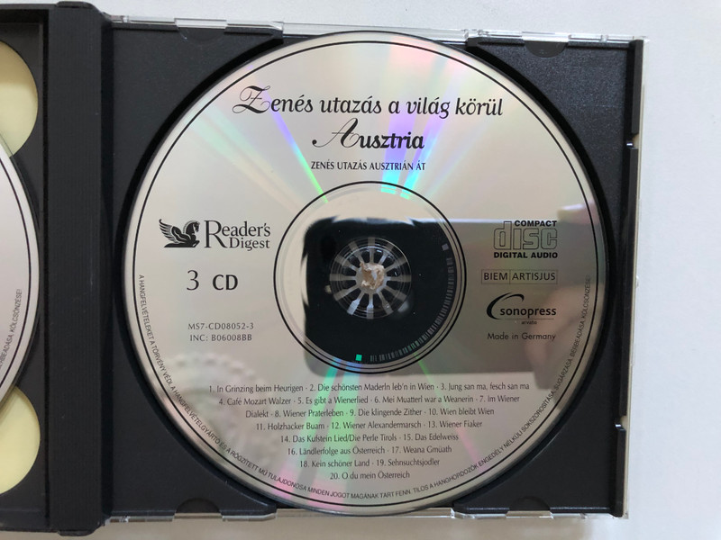 Reader's Digest: Zenés utazás a világ körül - Ausztria | 3-CD Music Collection (MS7-CD08052-8)