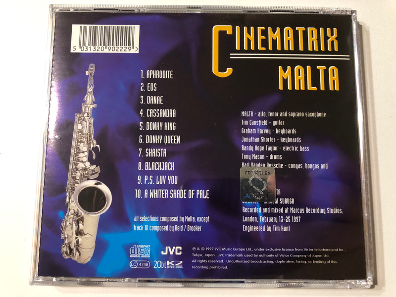 Malta: Cinematrix | Jazz Fusion CD (5031320902229)