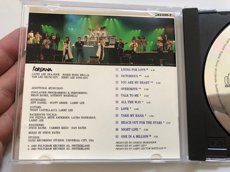 Koreana – Living For Love | Pop & Dance CD Album (042284303620)