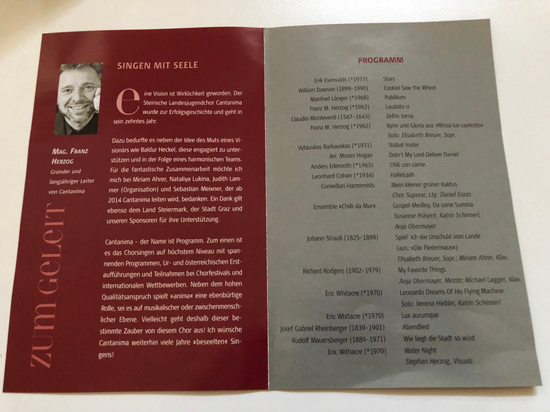 Celebrating 10 Years – Landesjugendchor Cantanima | Live Concert DVD (Cantanima)