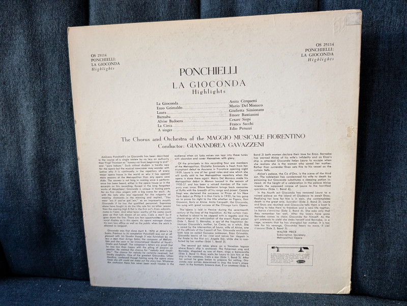 Ponchielli – La Gioconda Highlights (OS 25114) 