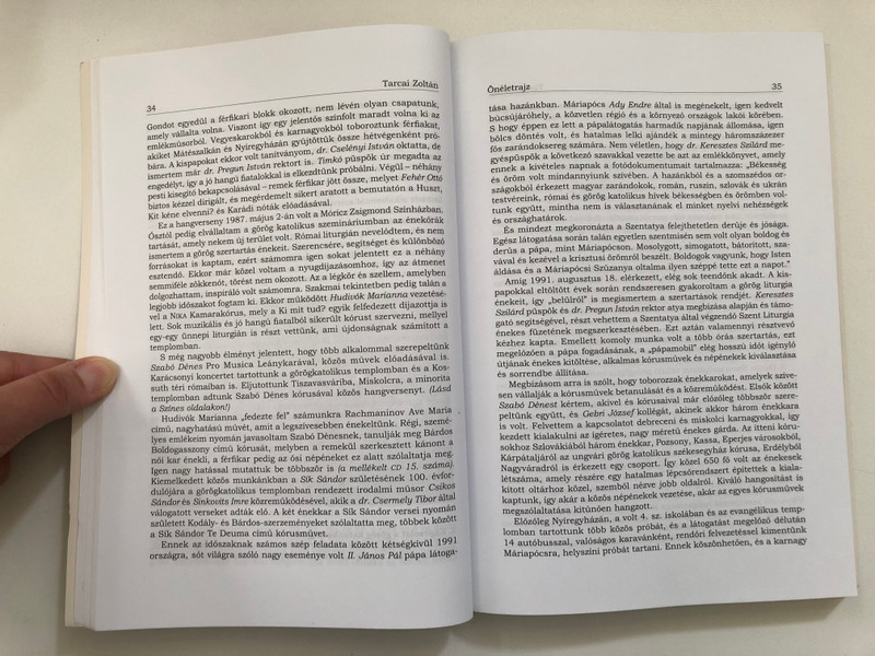 Tarcai Zoltán: Emlékeim – Fél évszázad a zene szolgálatában | Memoir & Christian Music History Hardcover (9789638810502)
