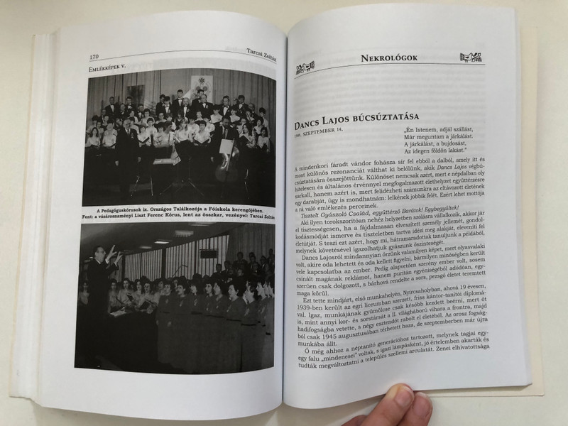 Tarcai Zoltán: Emlékeim – Fél évszázad a zene szolgálatában | Memoir & Christian Music History Hardcover (9789638810502)