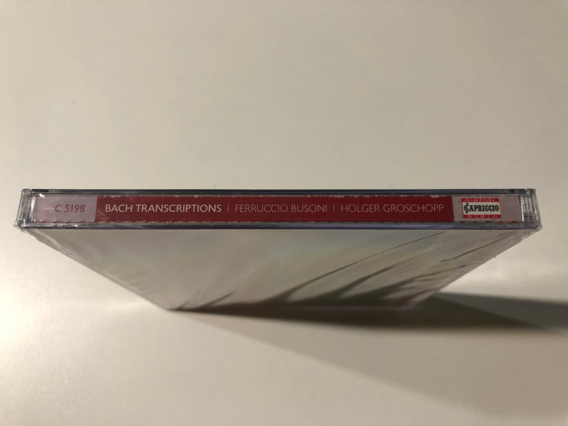 Ferruccio  Busoni Transcriptions of J.S. Bach – Holger  Groschopp (2 CD Album) (845221051987)