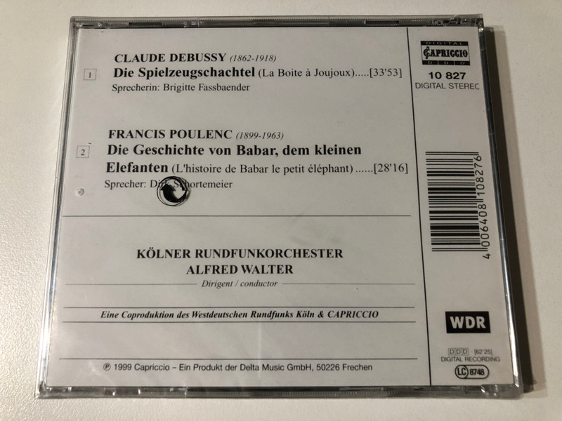 Debussy & Poulenc: Die Spielzeugschachtel | Die Geschichte von Babar (CD) (4006408108276)