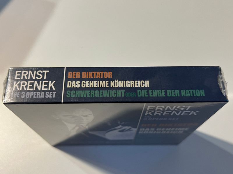 Ernst Krenek: The 3 Opera Set — Der Diktator, Das Geheime Königreich, Schwergewicht oder Die Ehre der Nation CD (4006408601074)