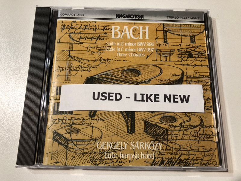 Johann Sebastian Bach: Suites for Lute-Harpsichord — Gergely Sárközy | Suites pour luth-célesta — Gergely Sárközy CD (HCD 12461-2)