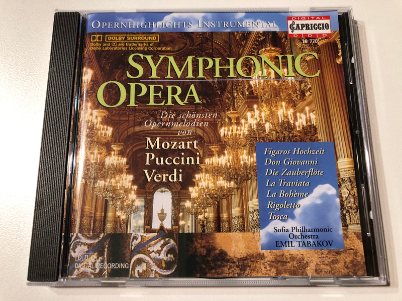 Symphonic Opera: THE LOVELIEST OPERA MELODIES OF MOZART, VERDI & PUCCINI / Die schönsten Opern­melodien von Mozart, Verdi & Puccini (CD Album) (4006408107705)