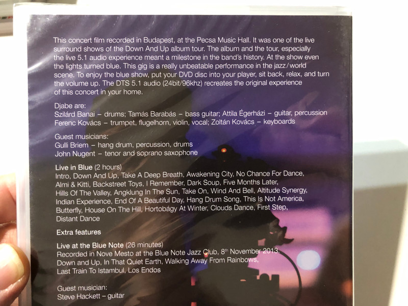 Djabe with Steve Hackett, Gulli Briem & John Nugent: Live in Blue (DVD Video) (5998176111635)