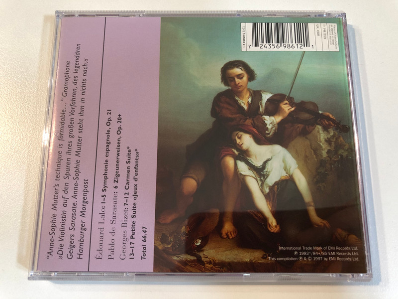 Édouard Lalo: Symphonie Espagnole / Sarasate Zigeunerweisen / Bizet Suites (EMI Classics CD) (724356986121)