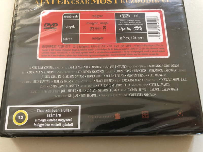 Dungeons & Dragons: A Sárkányok Háborúja (Dungeons & Dragons) – Fantasy Adventure DVD| Fantasy kaland DVD (5999544251168)