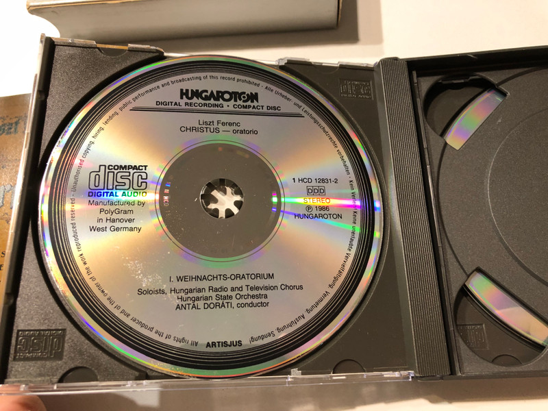 Franz Liszt – Christus (3CD Box Set) – Hungaroton Classic Digital Stereo HCD 12831-33-2 / Antal Dorati
