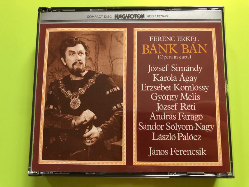 Erkel - Bánk Bán / Opera in 3 Acts / 2x Audio CD 1990 / József Simándy FIRST 1990 CD EDITION by Gloria Hungaroton (5991811137625.)