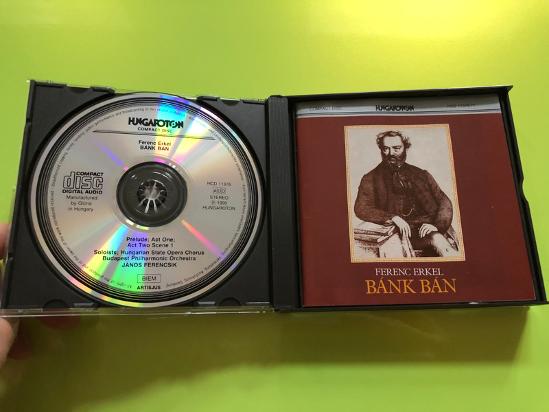 Erkel - Bánk Bán / Opera in 3 Acts / 2x Audio CD 1990 / József Simándy FIRST 1990 CD EDITION by Gloria Hungaroton (5991811137625.)