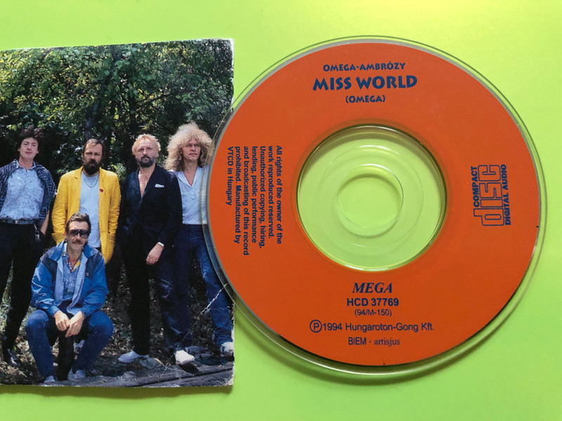 1994 Omega koncert jegy + mini disc cd / "AZ ÉVEZRED BULIJA" (The Party of the Millennium)