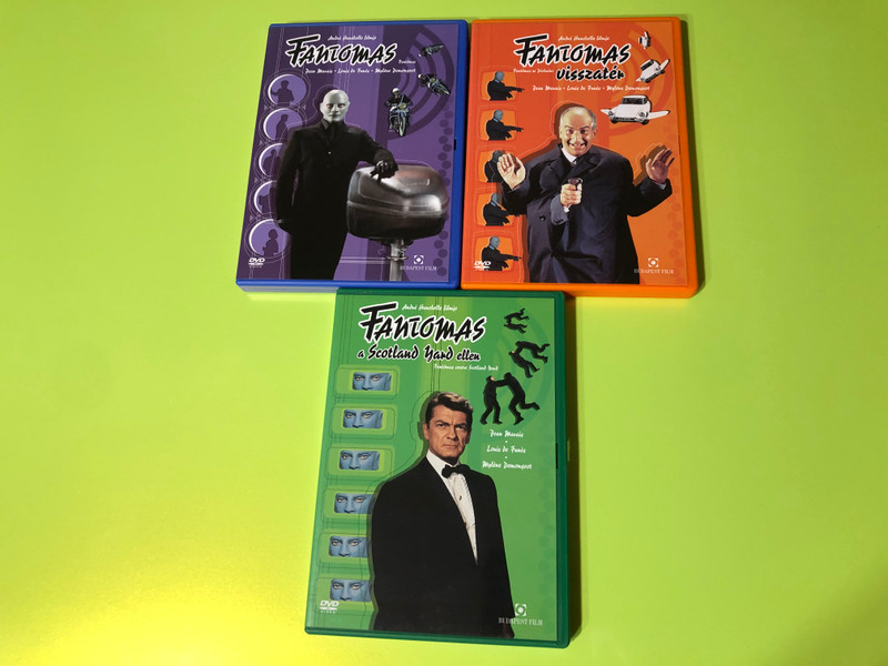 Fantomas Trilogia 1 2 3 DVD / Directed by André Hunebelle / Starring: Jean Marais, Louis de Funès, Mylène Demongeot 