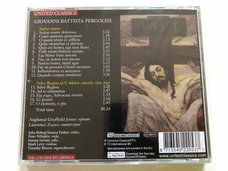 Giovanni Battista Pergolesi – Stabat Mater / Salve Regina (UNITED CLASSICS) - CD (8713545220537)