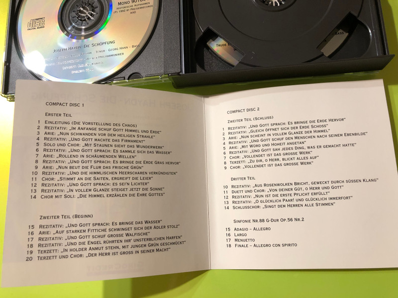 Joseph Haydn – Die Schöpfung / A Teremtés (2CD) (JosephHaydn901041)