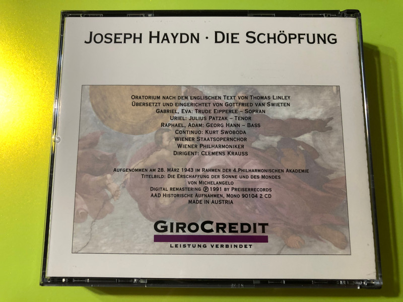 Joseph Haydn – Die Schöpfung / A Teremtés (2CD) (JosephHaydn901041)