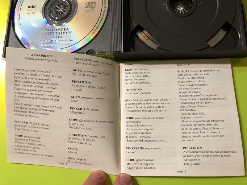 Giacomo Puccini – Madama Butterfly / Pillangókisasszony (2CD, DDD) (200011-2) 