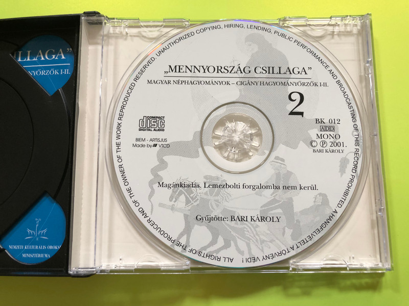 Mennyország Csillaga – Hungarian Folk Traditions by Gypsy Tradition Keepers (I-II) CD Collection (BK011/BK012)