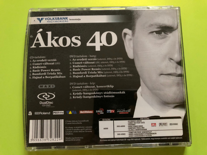 Ákos 40 – MAXI DualDisc CD/DVD Collection (5998638328229)
