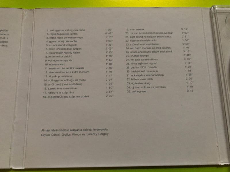 Volt egyszer volt egy kis zsidó – Jiddus Népdalok (Concert Recording) CD (5998272708098)