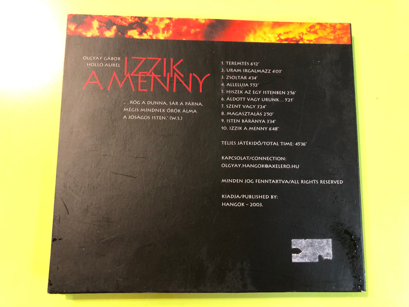 Izzik a Menny – Olgyay Gábor & Holló Aurél, Oratorium Mise-tételekkel CD (01113002) (01113002)