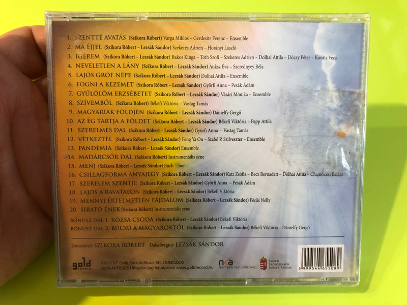 Az Ég Tartja a Földet – Erzsébet, a Szerelem Szentje Musical (GR202205) CD (5999544655089)