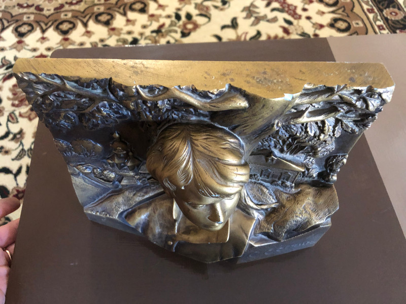 Sergey Yesenin — Soviet Bronze-Style Desk Monument (USSR) (SergeyYeseninMonument)