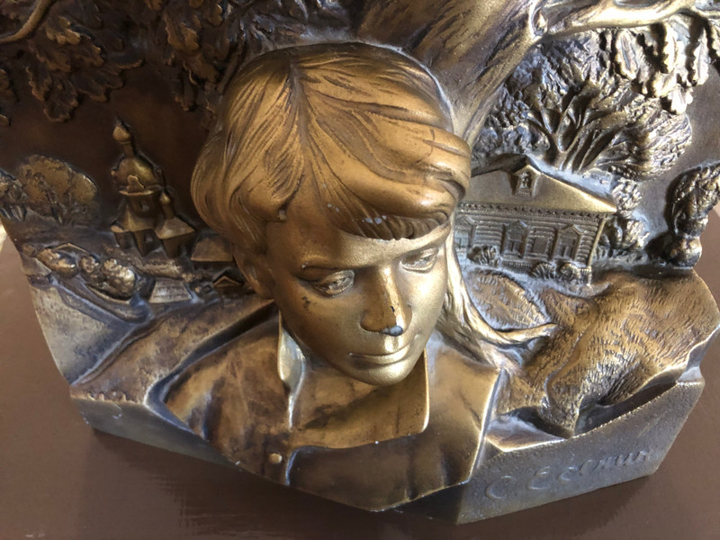Sergey Yesenin — Soviet Bronze-Style Desk Monument (USSR) (SergeyYeseninMonument)