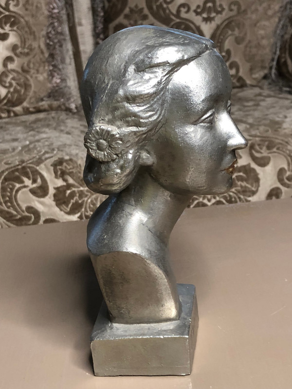Galina Ulanova Bust — Soviet Silumin Sculpture, 1970s