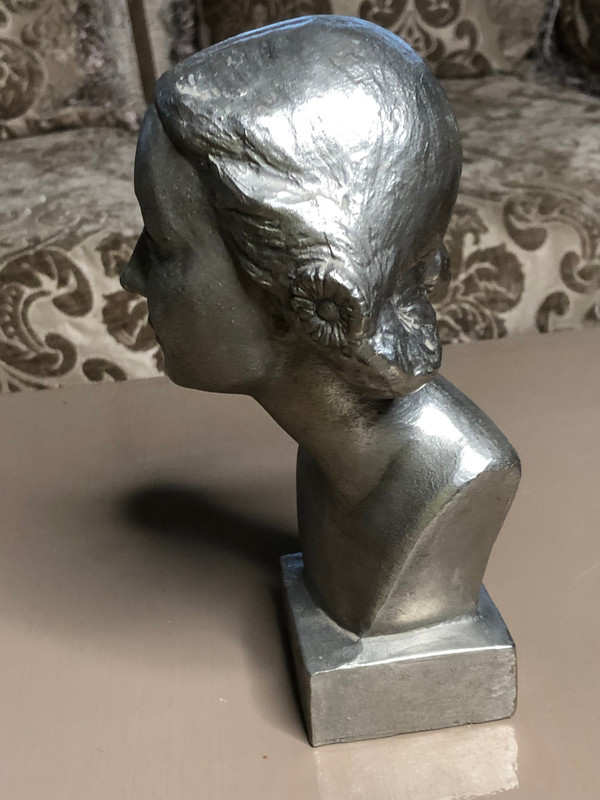 Galina Ulanova Bust — Soviet Silumin Sculpture, 1970s