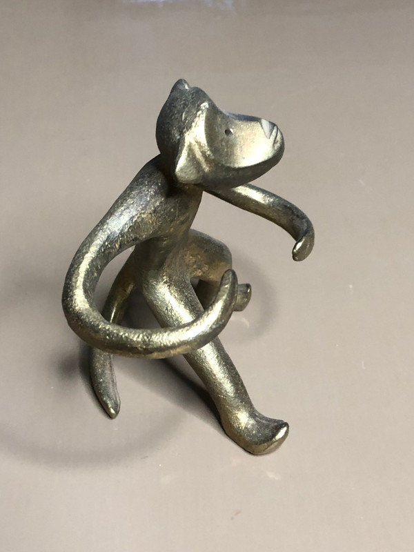 Brass Monkey Spice Holder — Soviet Vintage Figurine (MonkeySpiceHolder) 