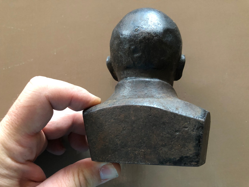 Cast Iron Bust of Vladimir Lenin — Kusa Foundry, 1975 (USSR) (IronBustVladimirLenin)