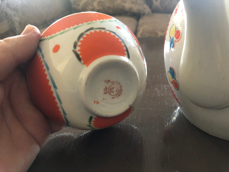 Soviet Porcelain Tea Set – Commemorative Tajik SSR Anniversary (1964) (PorcelainTeaSet)
