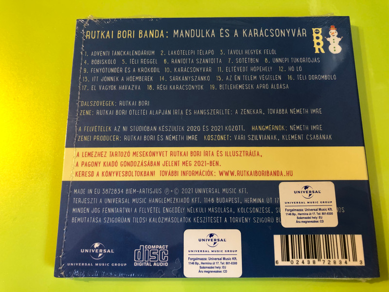 Mandulka És A Karácsonyvár: A Magical Christmas Album by Rutkai Bori Banda CD (602438728343)