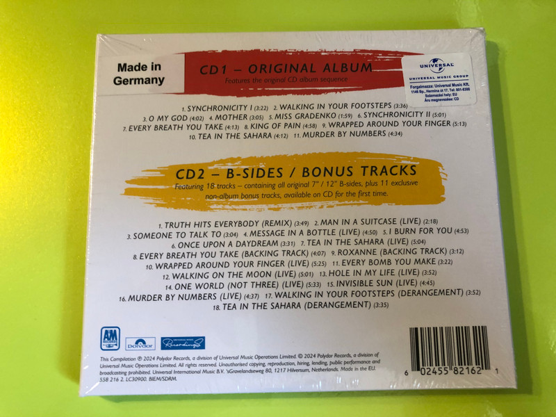 The Police - Synchronicity: 2-CD Deluxe Edition (Remastered) (602455821621)