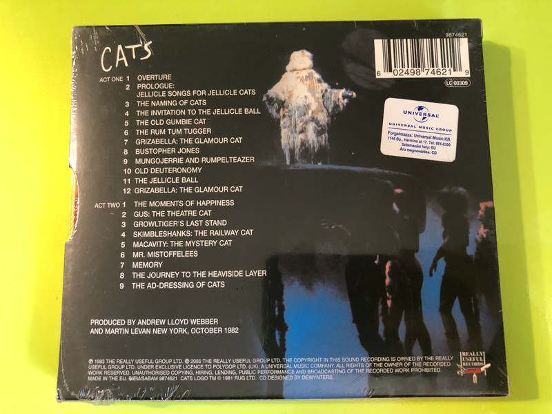 CATS – Complete Original Broadway Cast Recording (Deluxe Edition, Digitally Remastered 2CD) (602498746219)