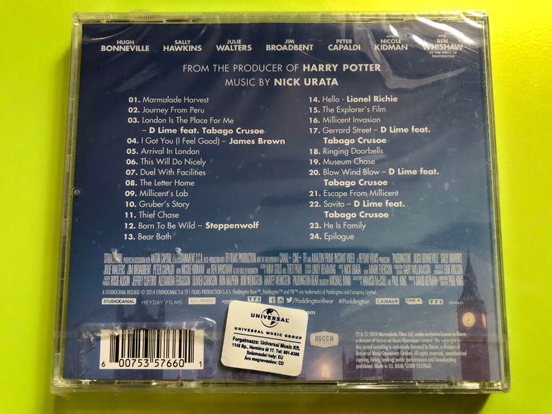 Paddington – Original Motion Picture Soundtrack | CD (600753576601)