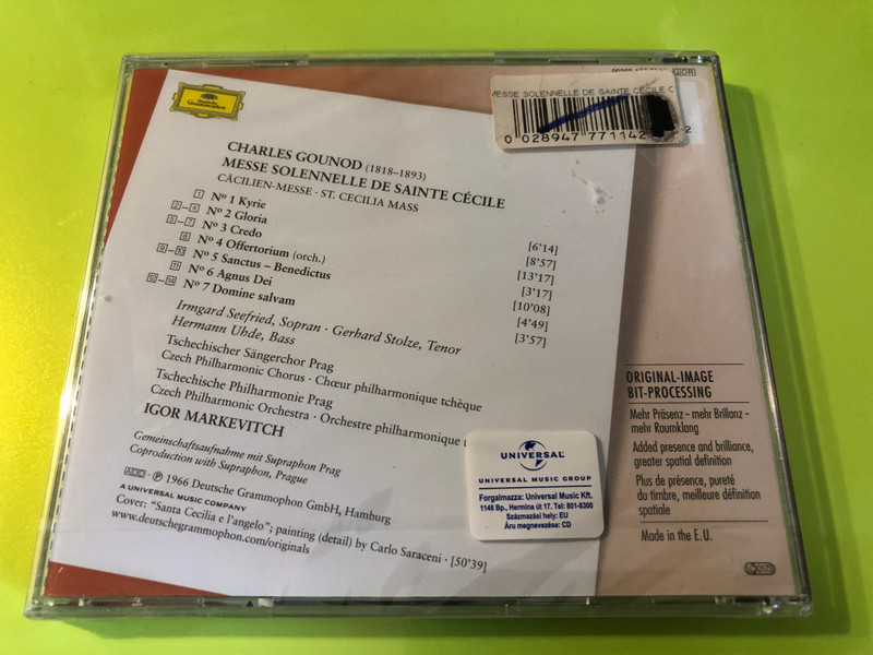 Charles Gounod: Messe Solennelle de Sainte Cécile | Igor Markevitch – The Originals (CD) (0028947771142)