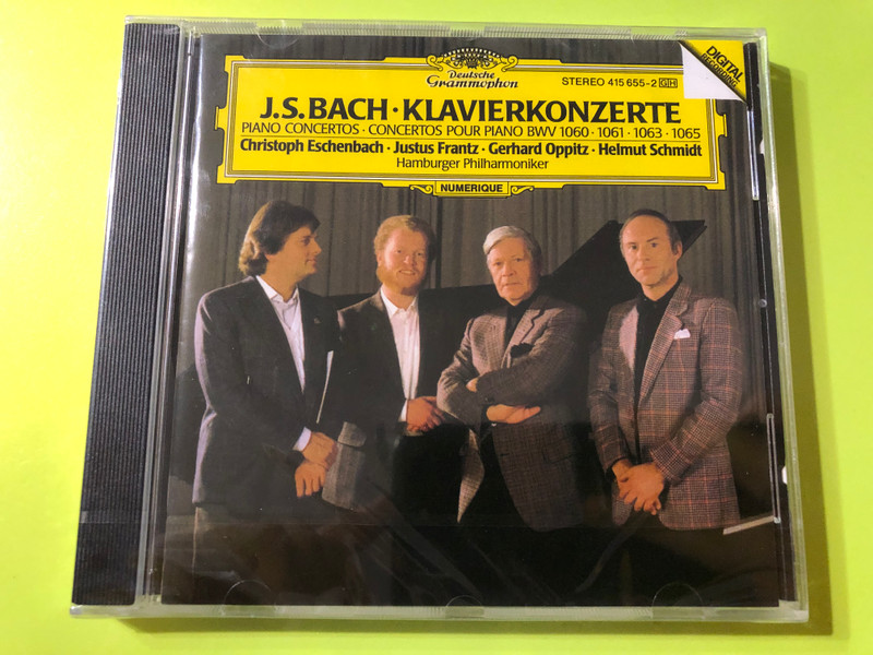 J.S. Bach – Concertos for 2, 3 & 4 Pianos | Eschenbach, Frantz, Oppitz, Schmidt CD (0028941565525)