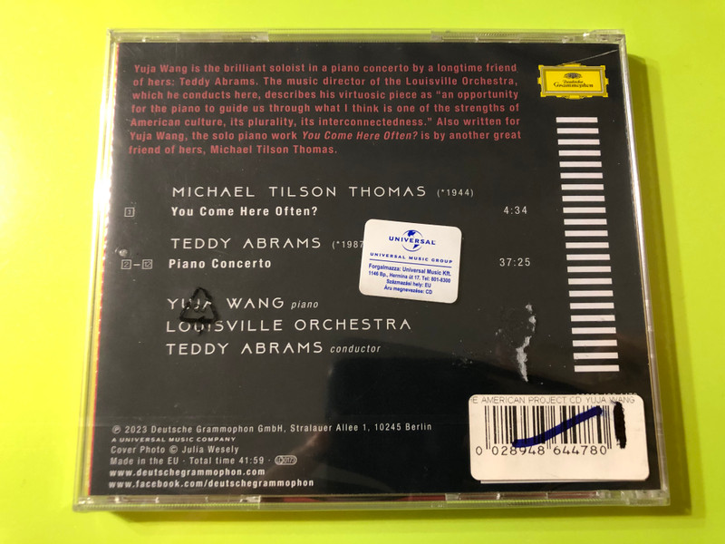 Yuja Wang – The American Project | Teddy Abrams & Michael Tilson Thomas CD (00289486644780)