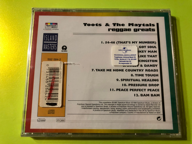 Toots & The Maytals - Reggae Greats: A Timeless Collection of Jamaican Soul CD (0731455258424)